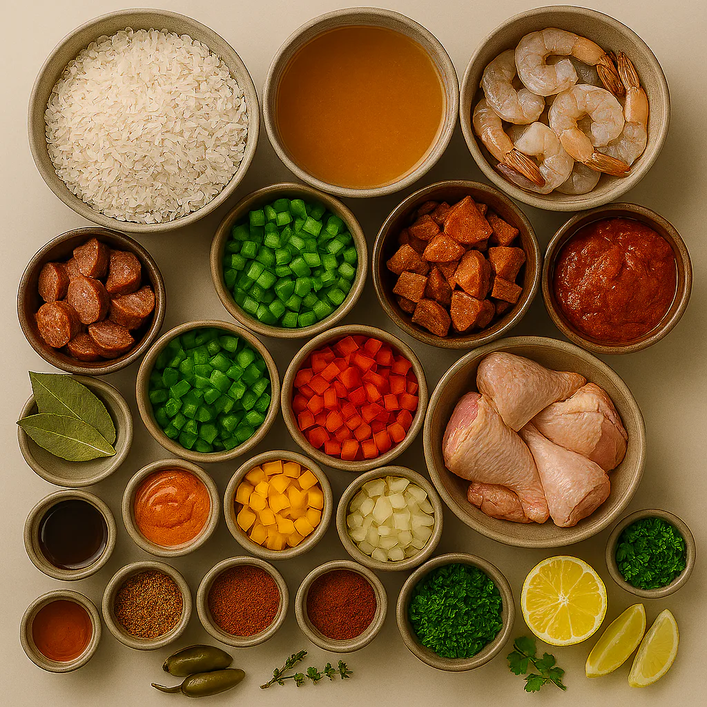 Ingredientes para Jambalaya