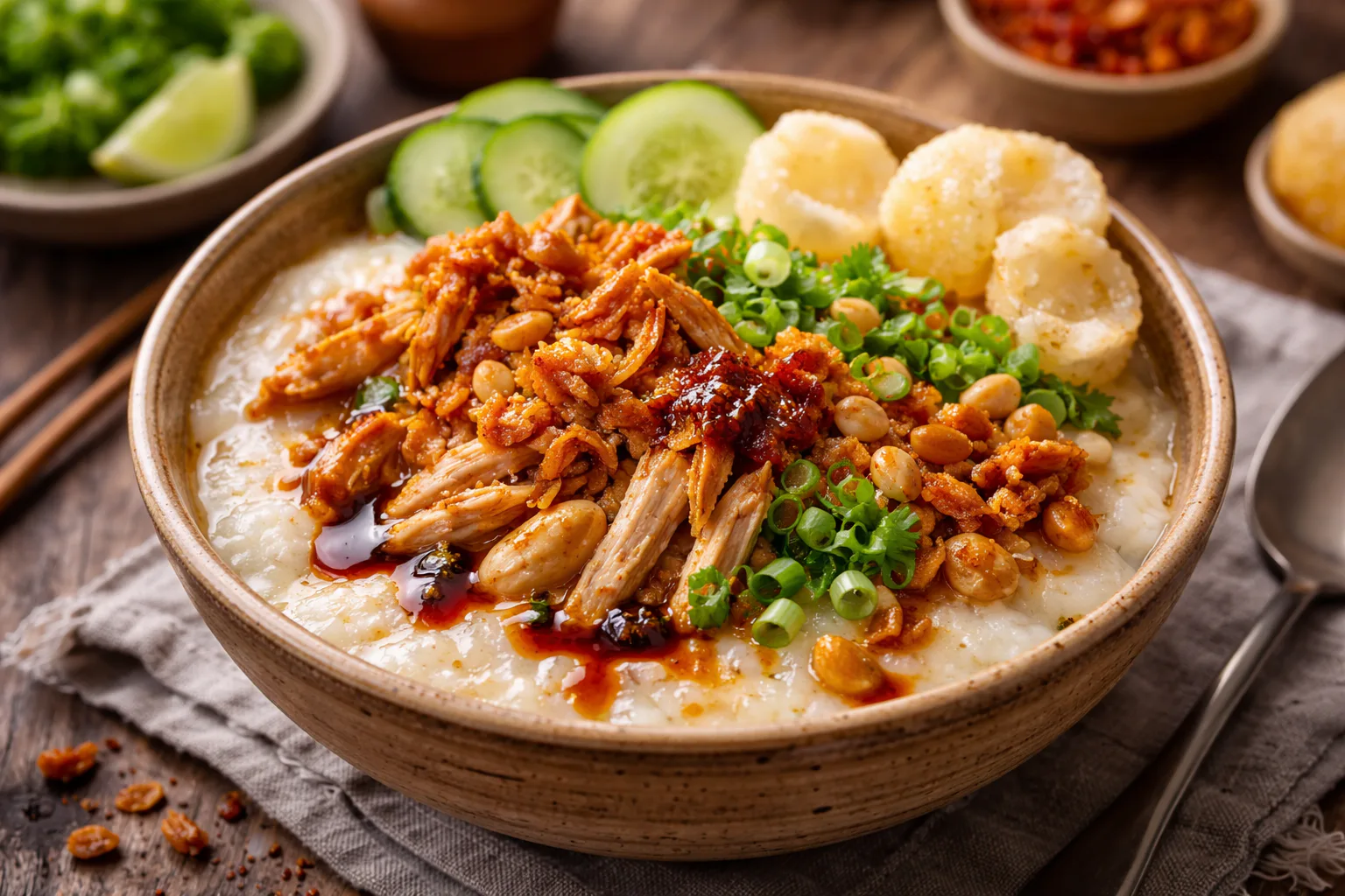 Bubur ayam indonesio