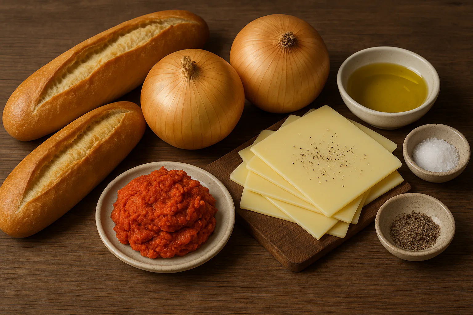 Ingredientes para bocadillo de almussafes