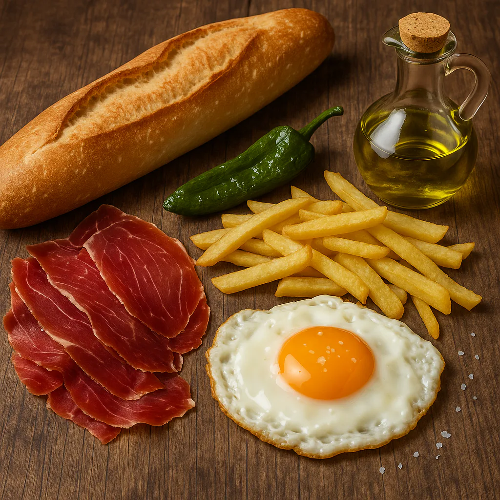 Ingredientes para bocadillo juan brevas valenciano