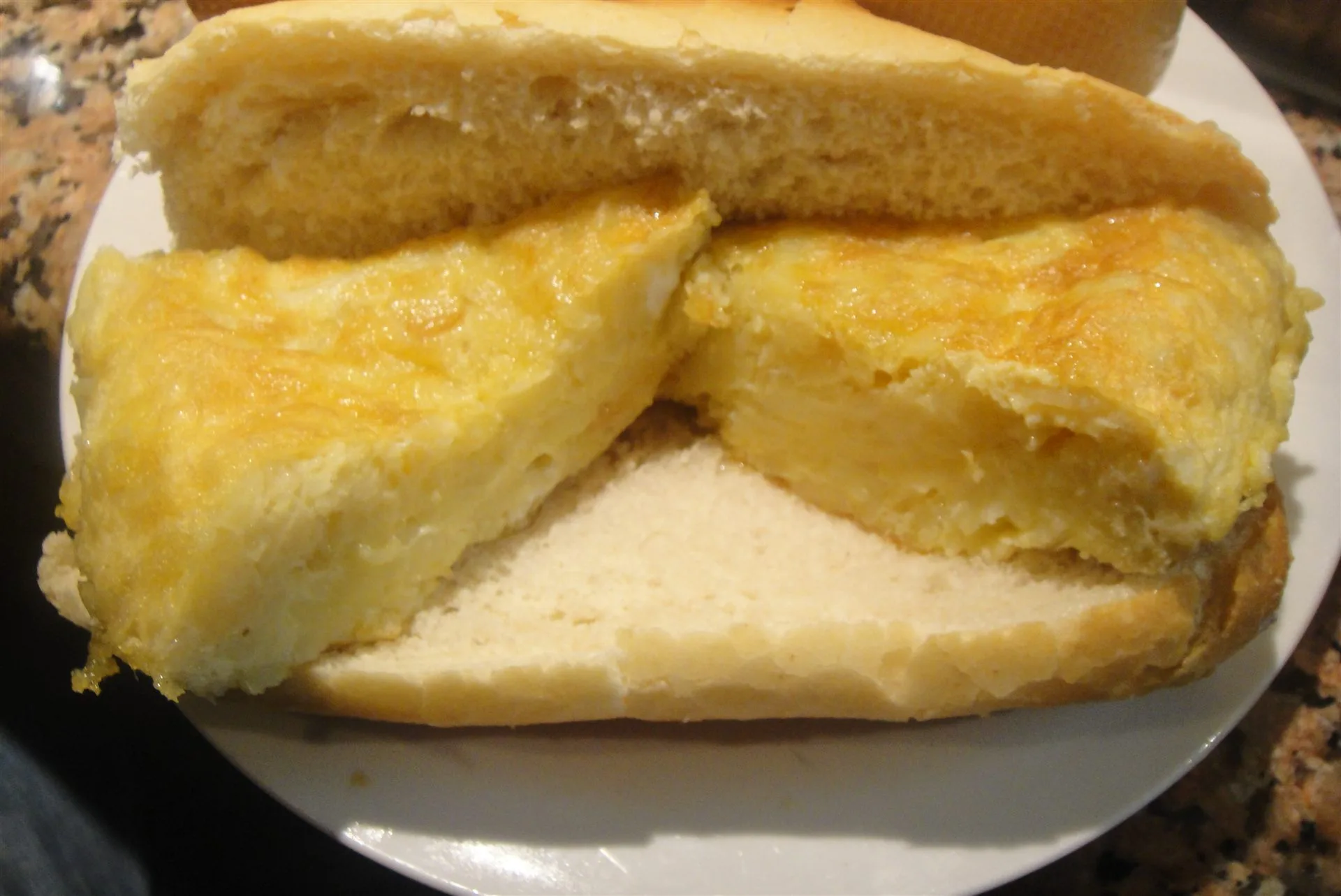 Bocadillo de tortilla española