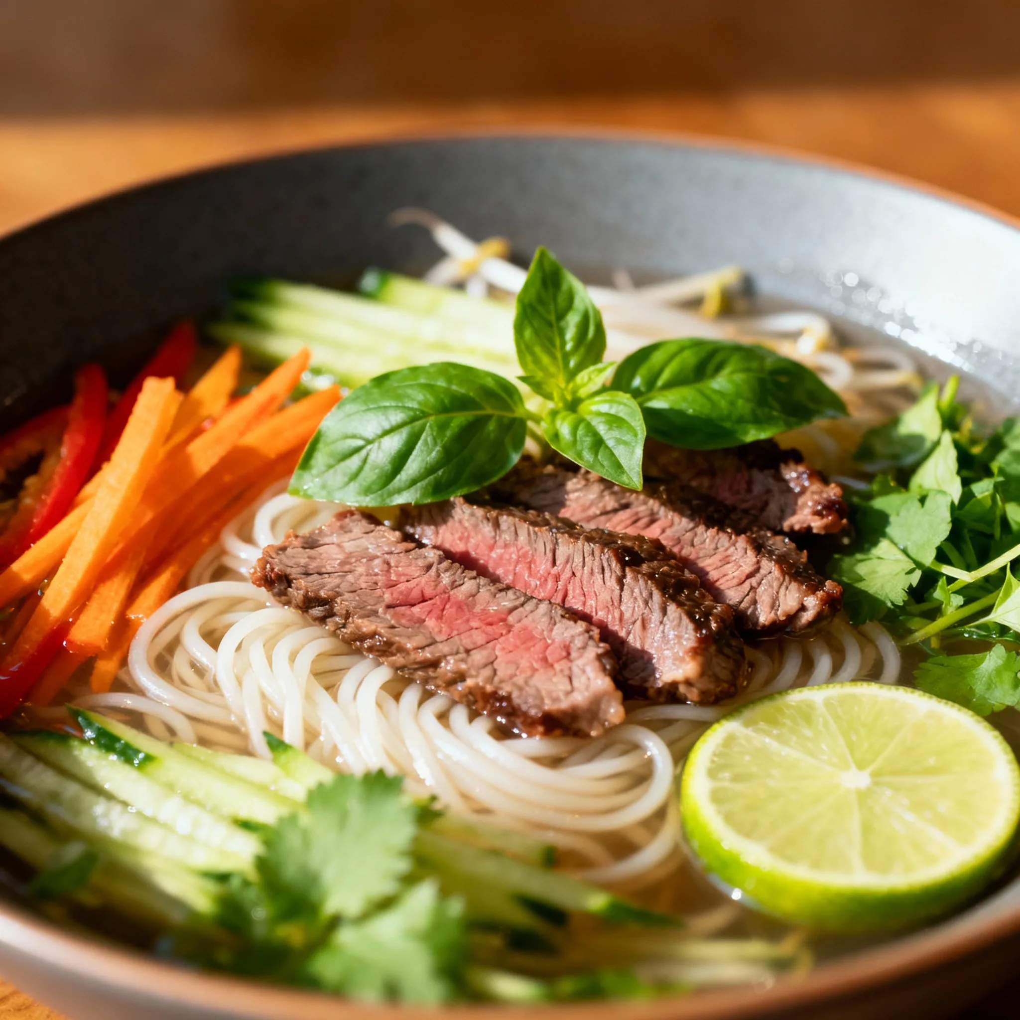 Pho reinterpretado con acento mediterráneo