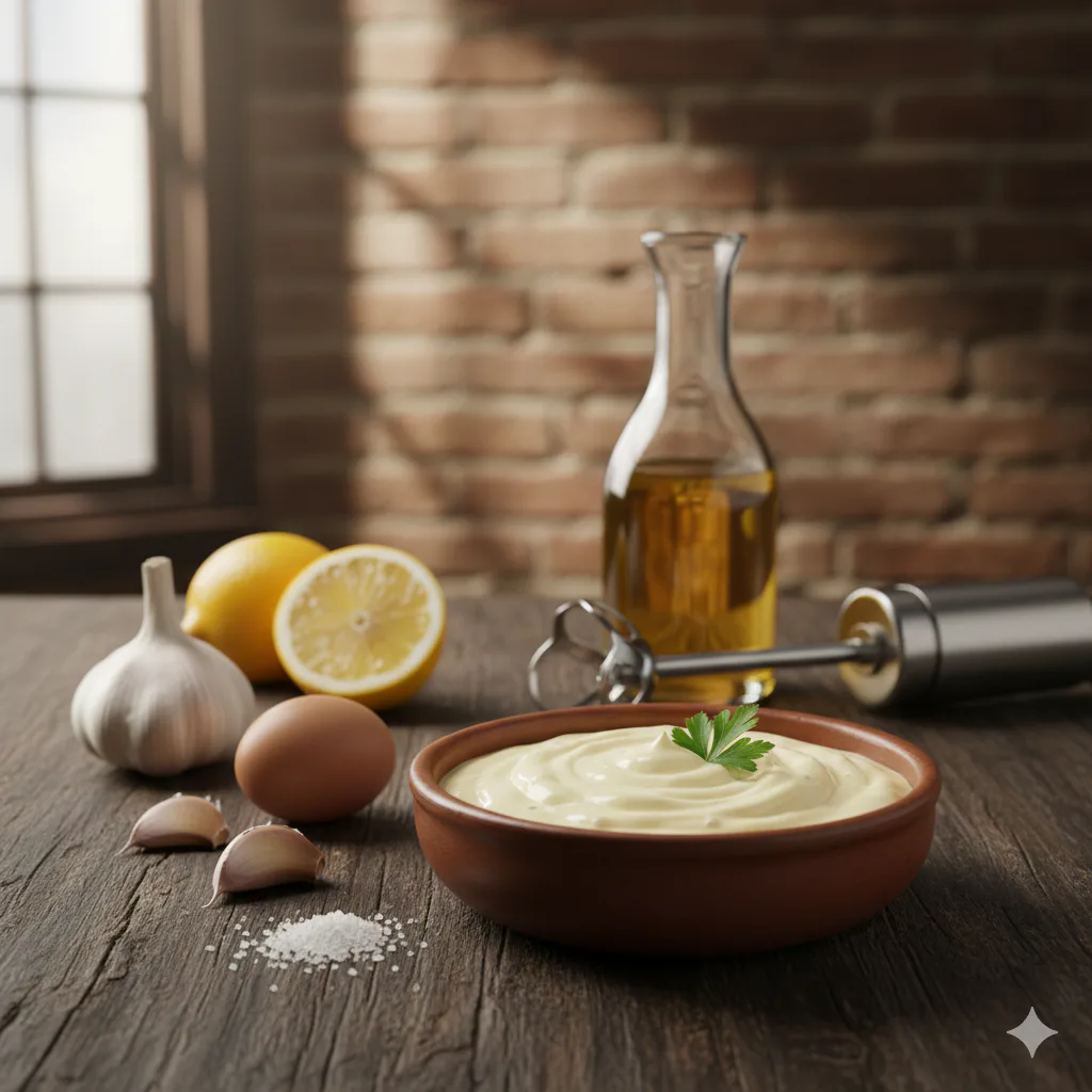 Alioli Casero Fácil - receta, técnica y punto - ComaBien