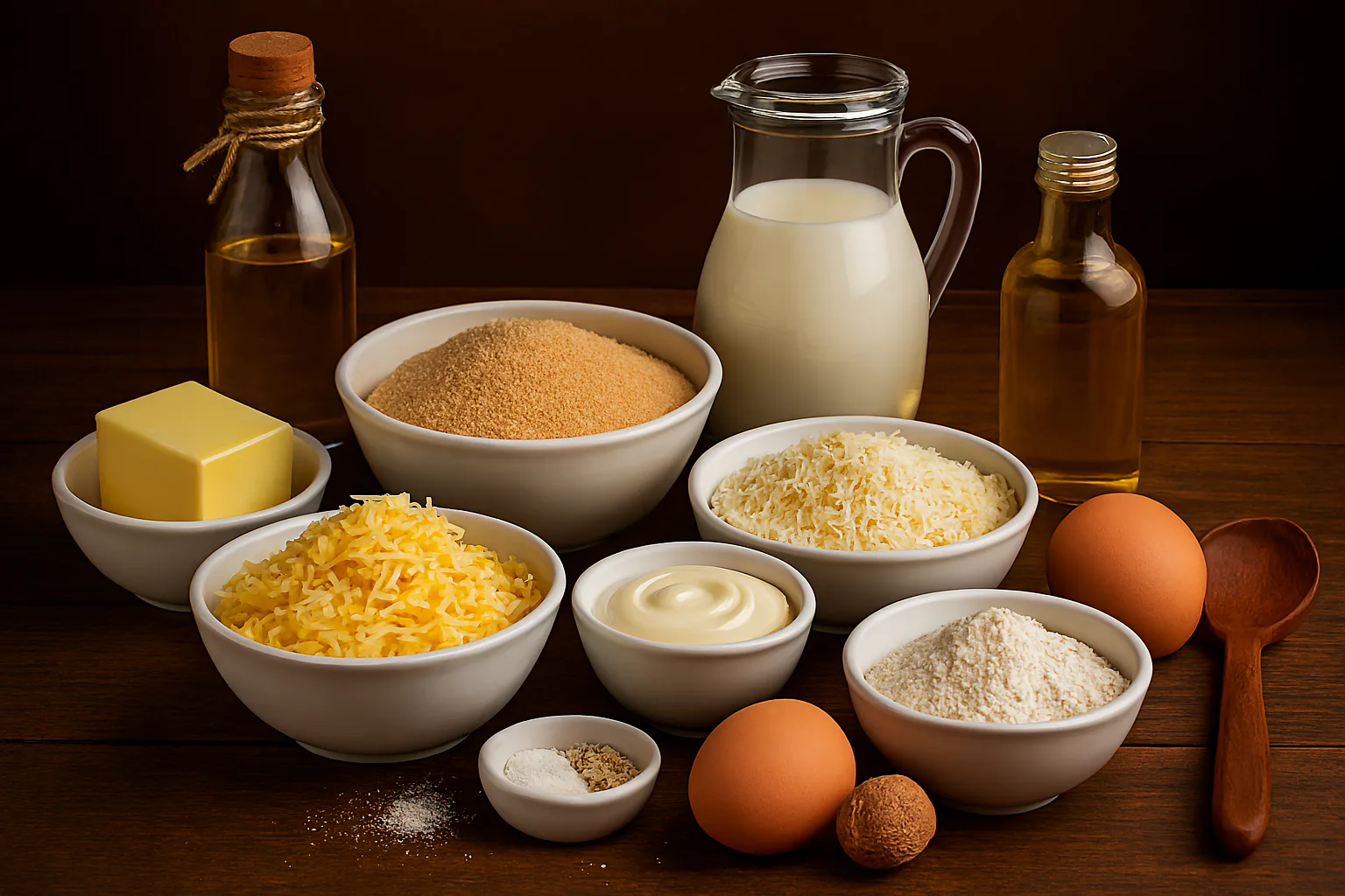 Ingredientes para croquetas de queso