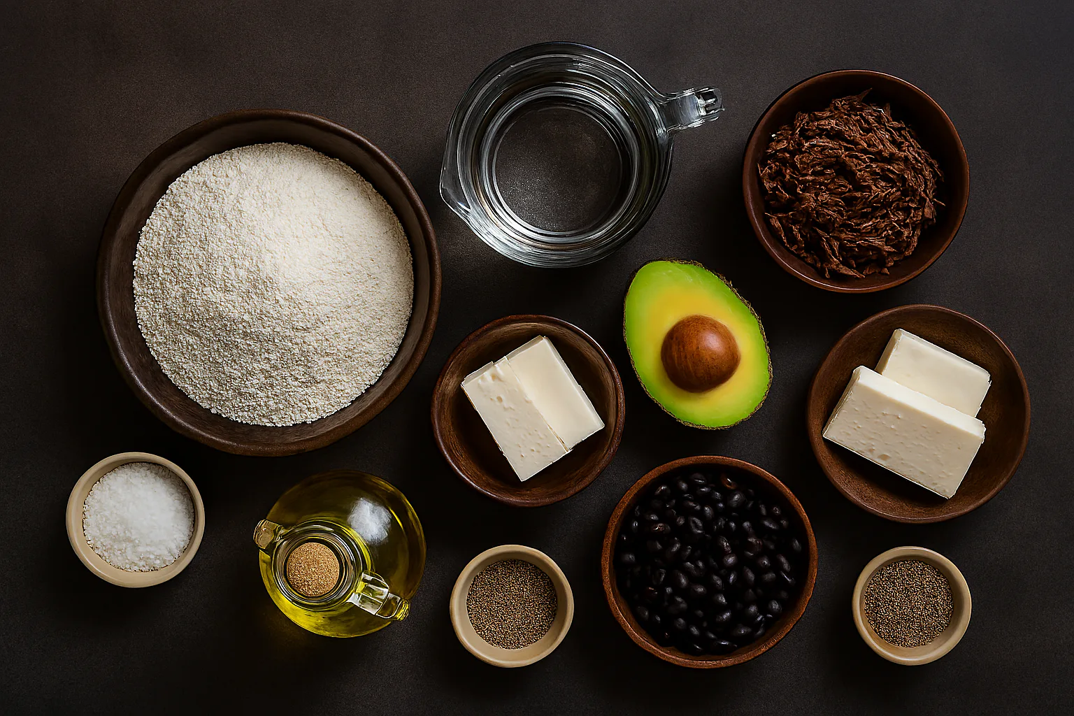 Ingredientes para Arepas venezolanas