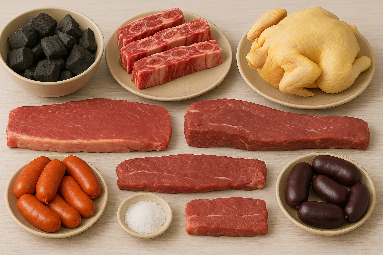 Ingredientes para Asado argentino