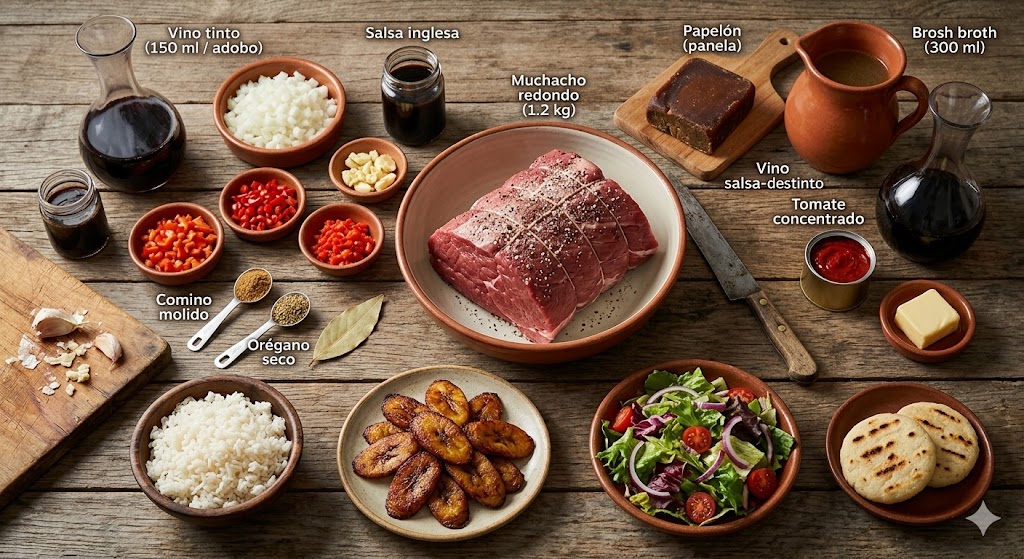 Ingredientes para Asado negro