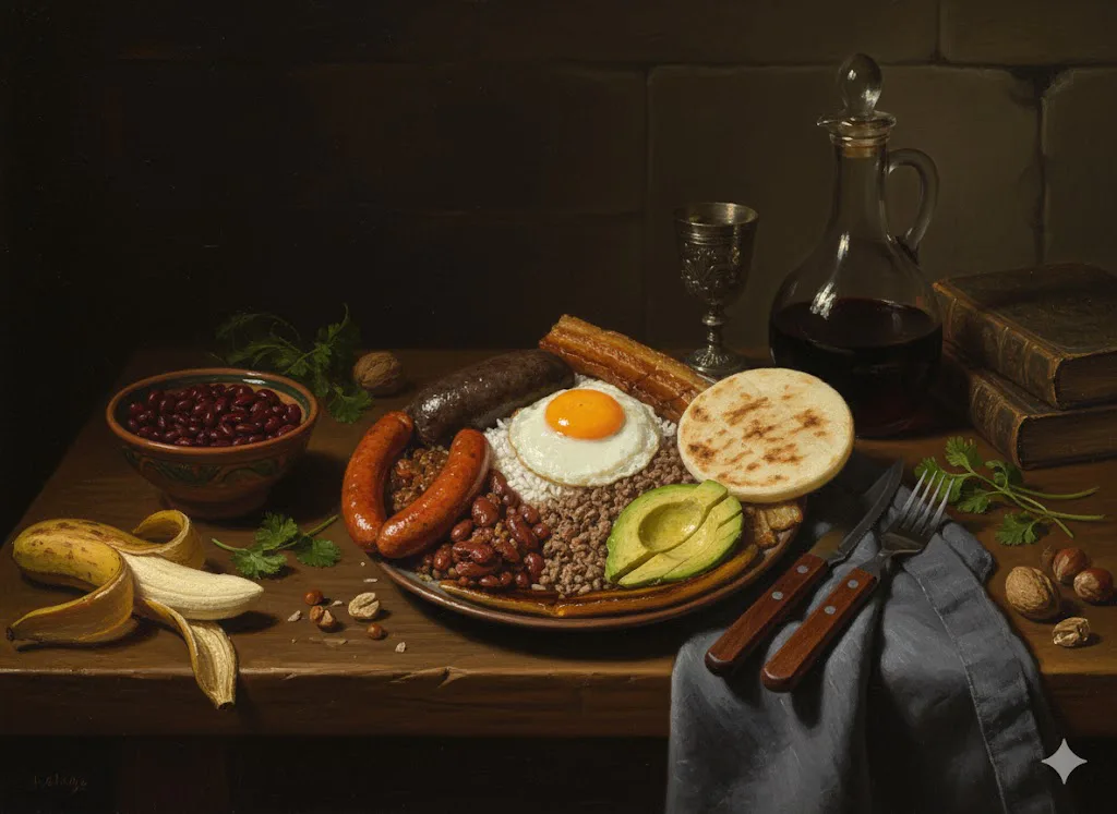 Bandeja paisa listo para servir