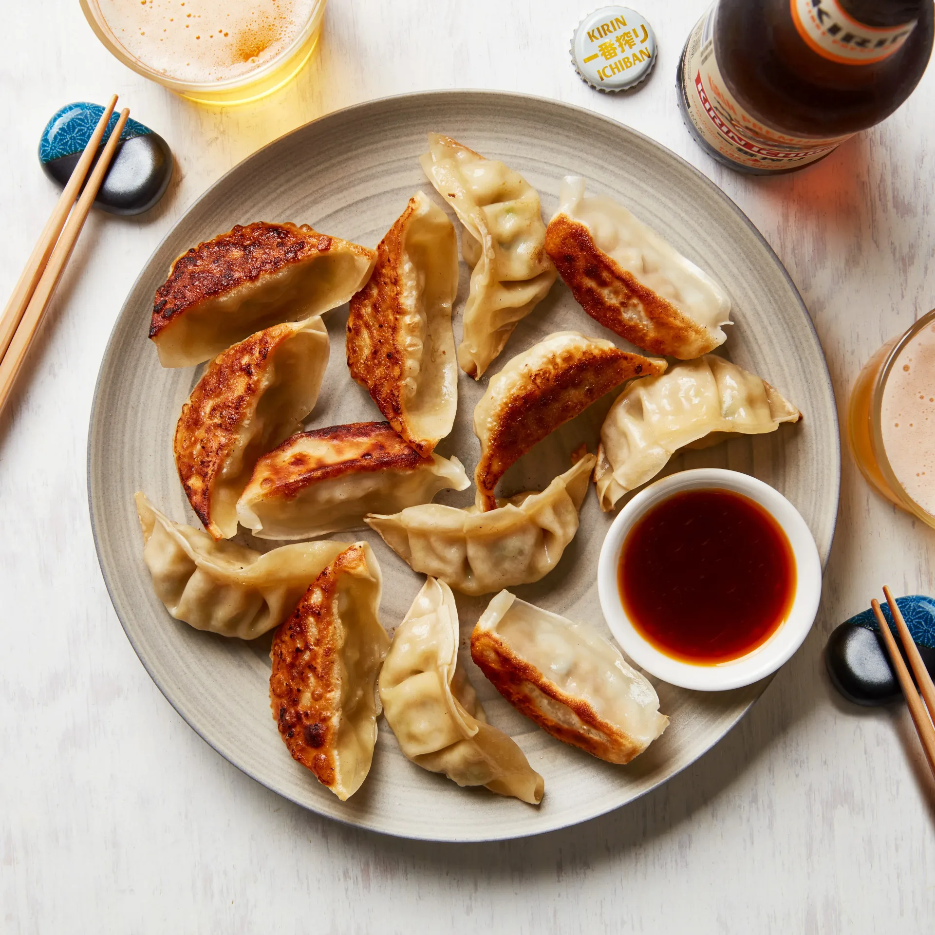 Gyozas de cerdo y jengibre