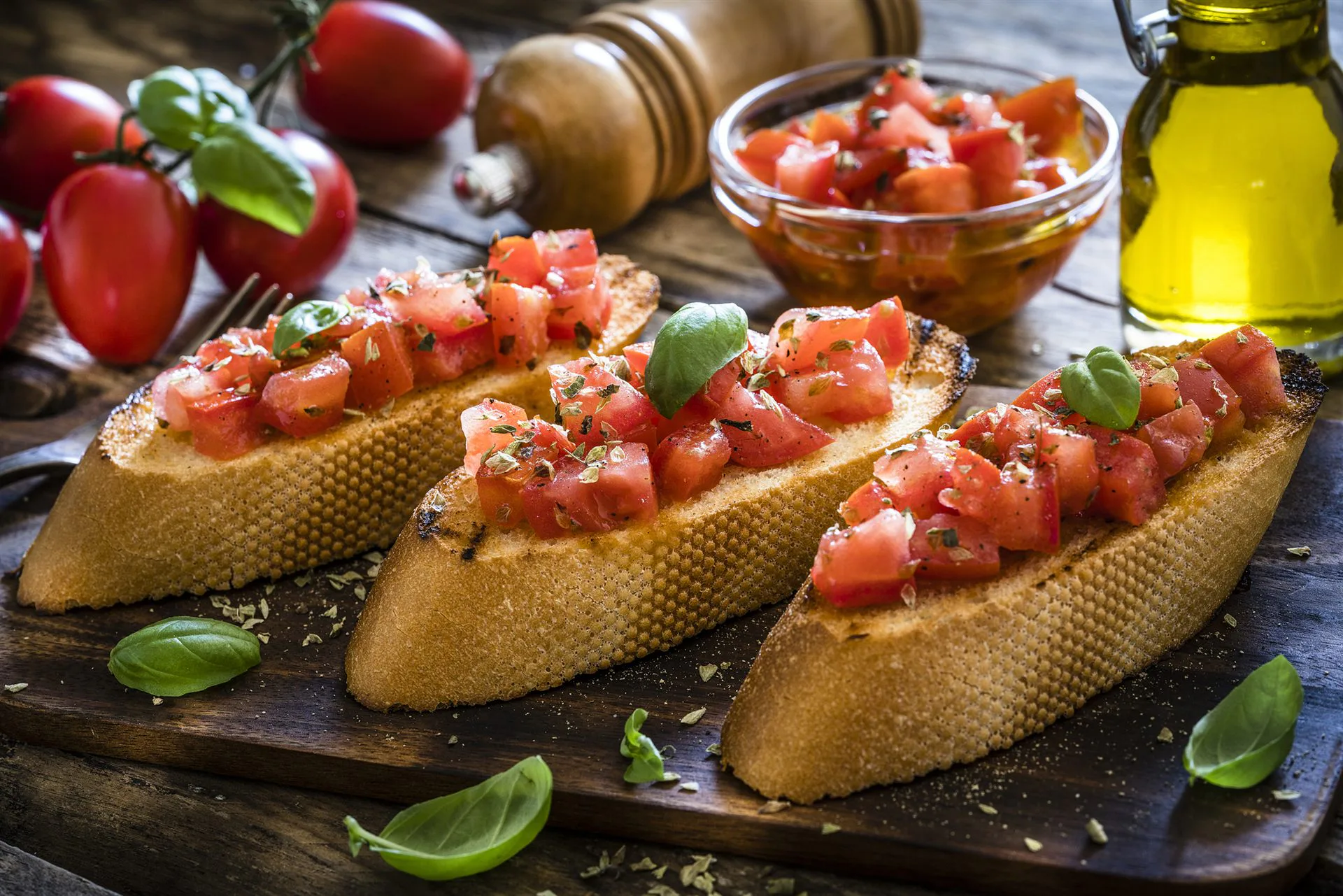 Bruschettas italianas