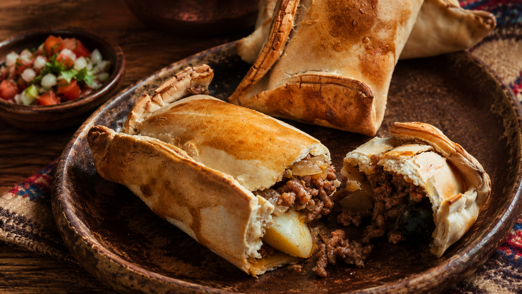 Empanada de pino listo para servir