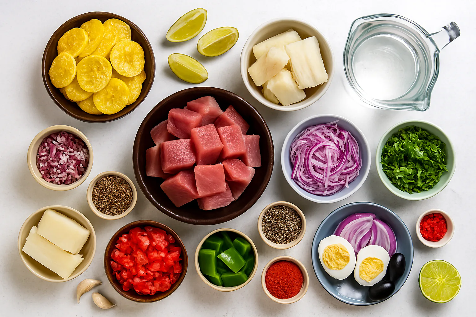 Ingredientes para Encebollado
