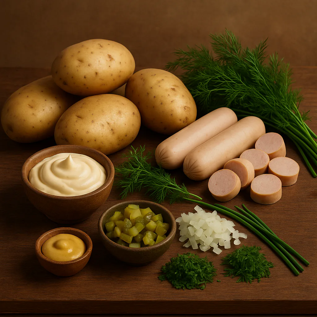 Ingredientes para Kartoffelsalat