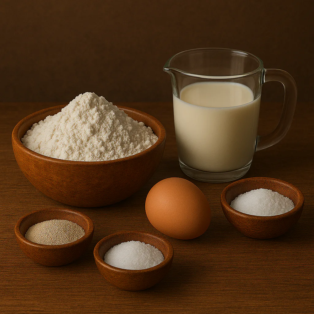 Ingredientes para Knedlíky