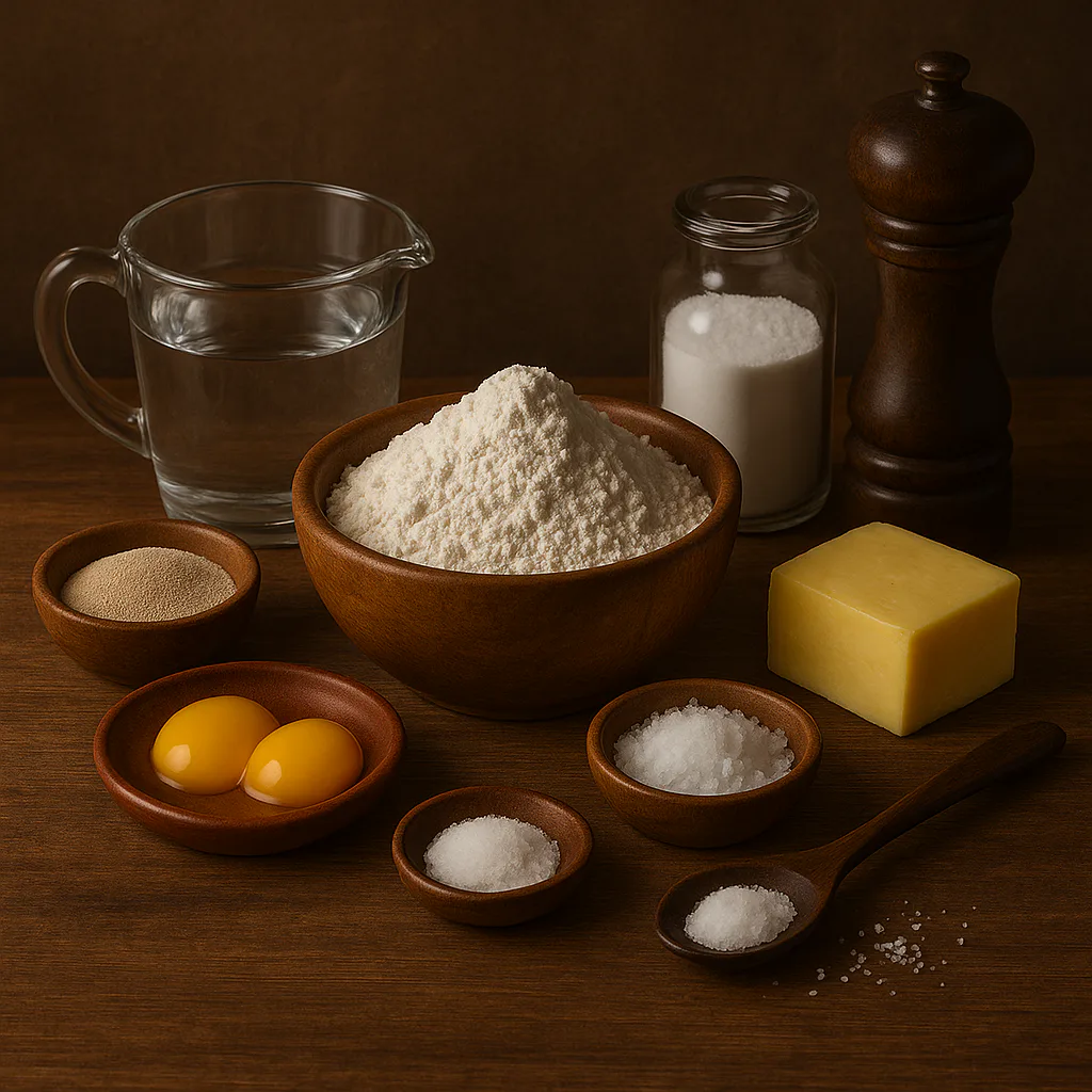 Ingredientes para Pretzels