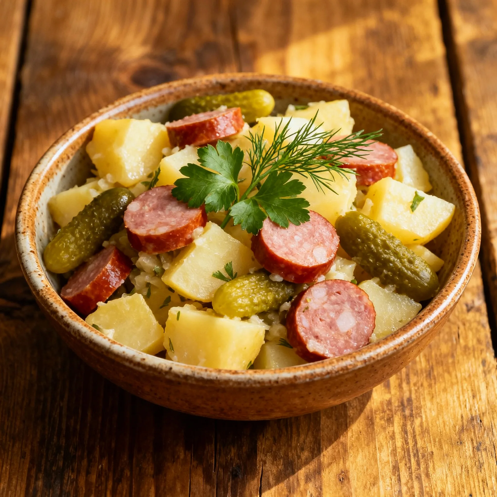 Kartoffelsalat listo para servir