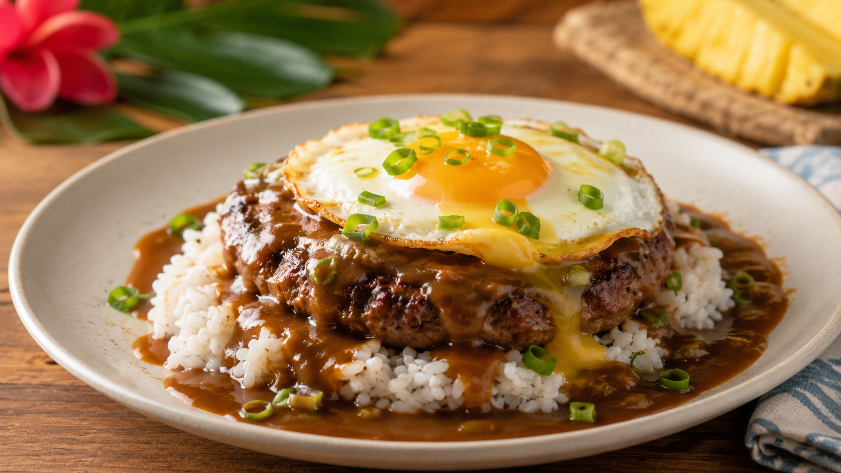 Loco moco hawaiano