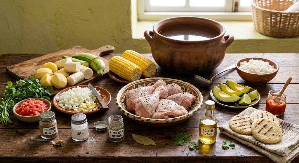 Ingredientes para Sancocho colombiano