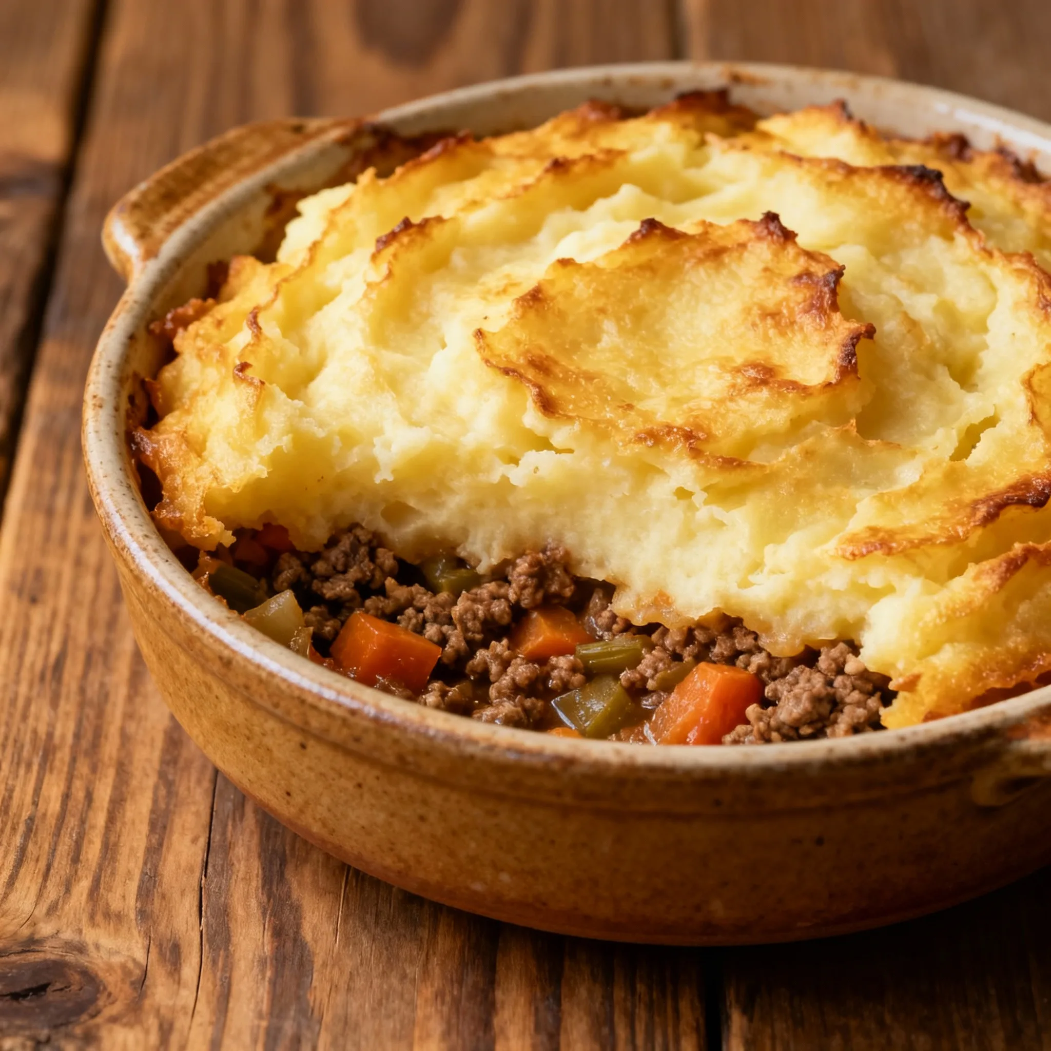 Shepherd’s pie listo para servir