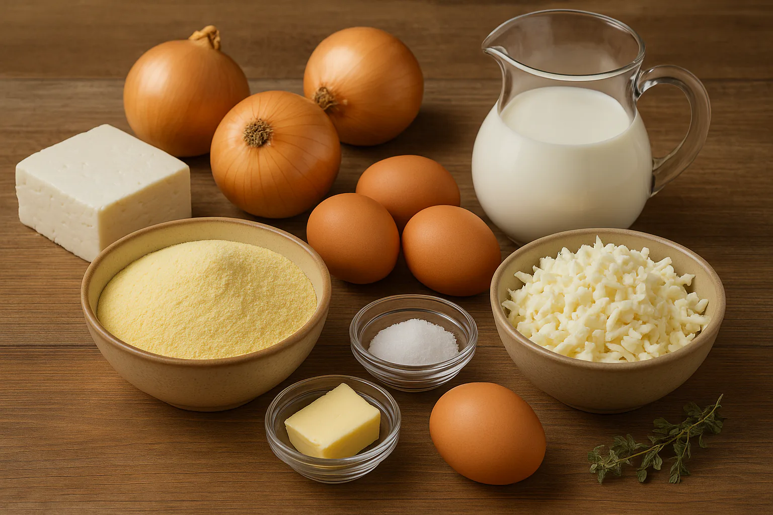 Ingredientes para Sopa paraguaya