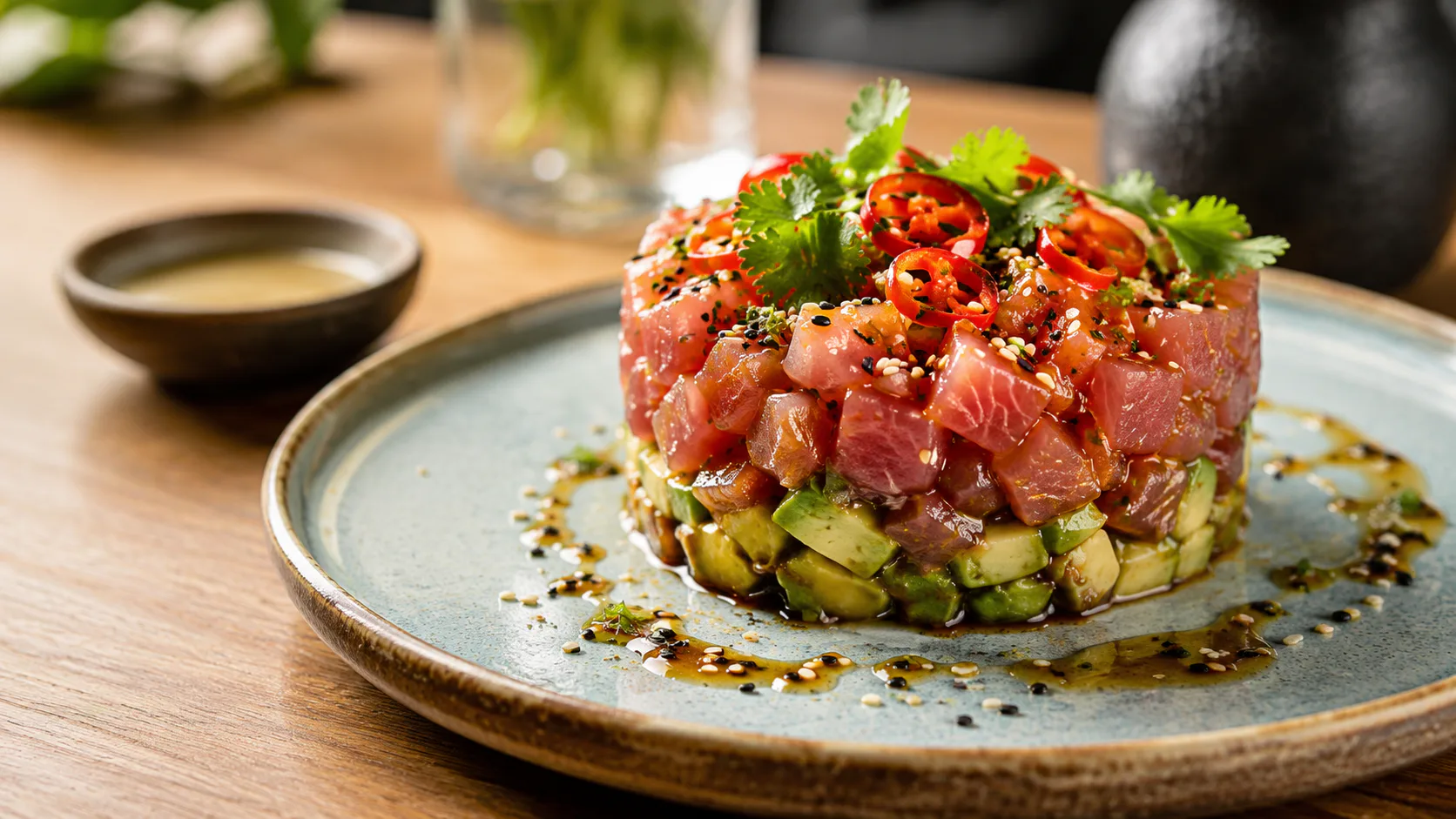 Tartar de atún nikkei