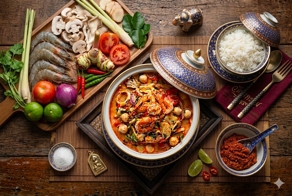 Ingredientes para Tom yum tailandés