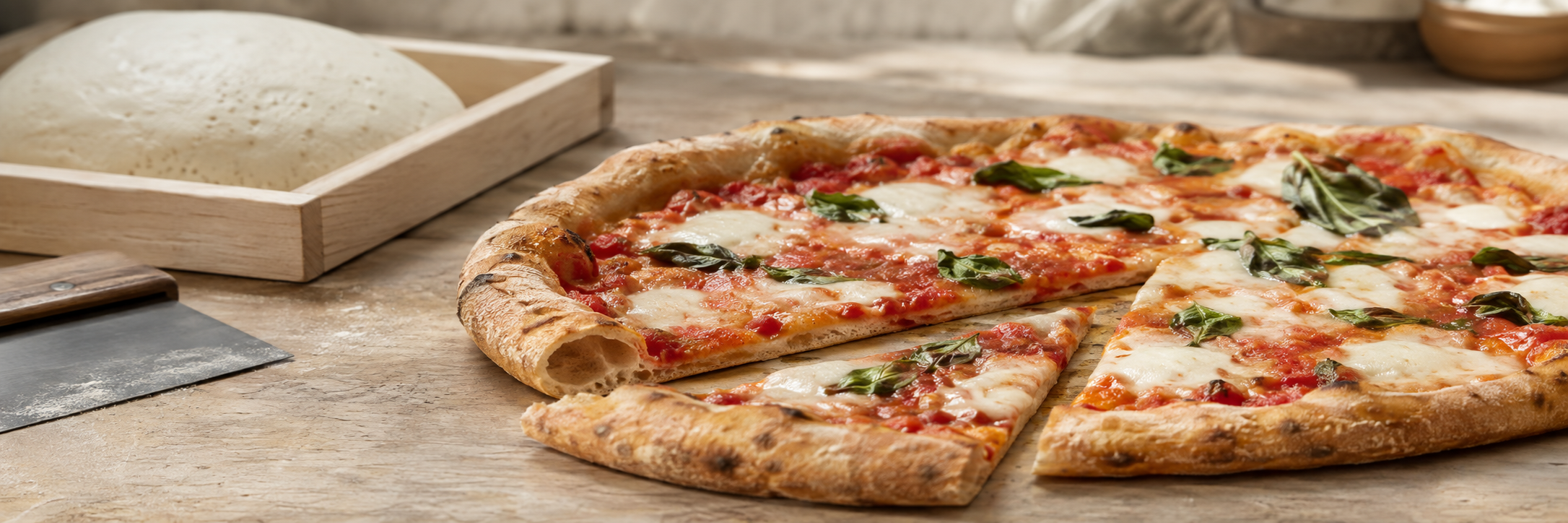 Masa de pizza casera de fermentación lenta