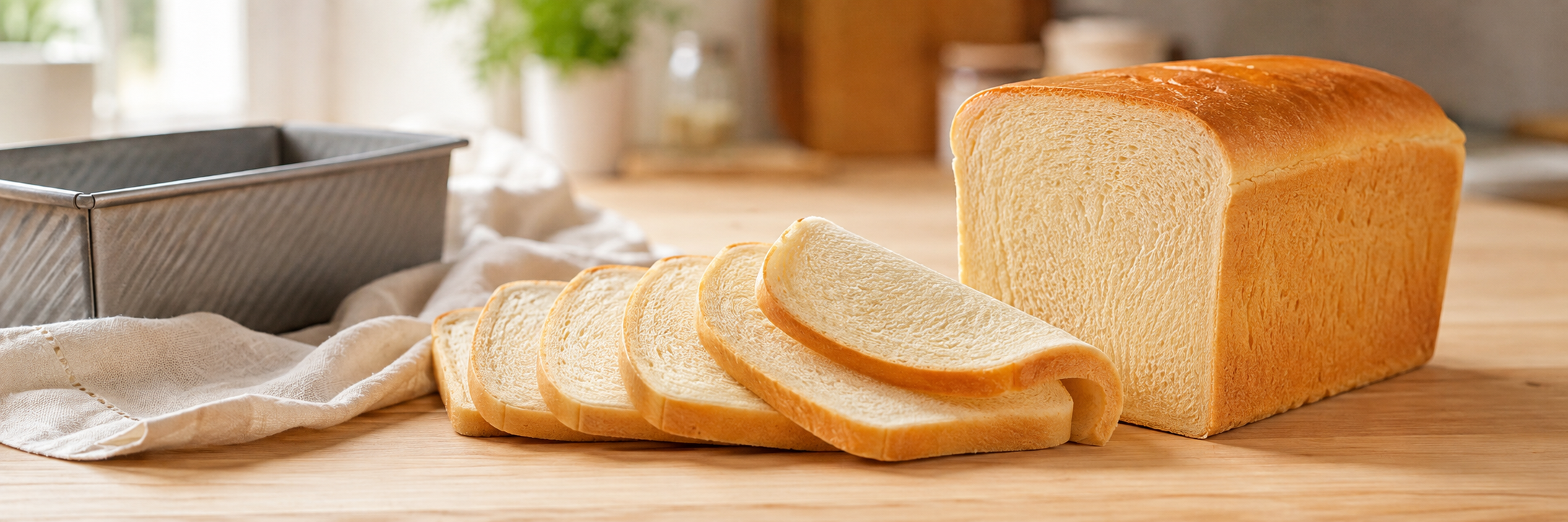 Pan de molde casero tierno