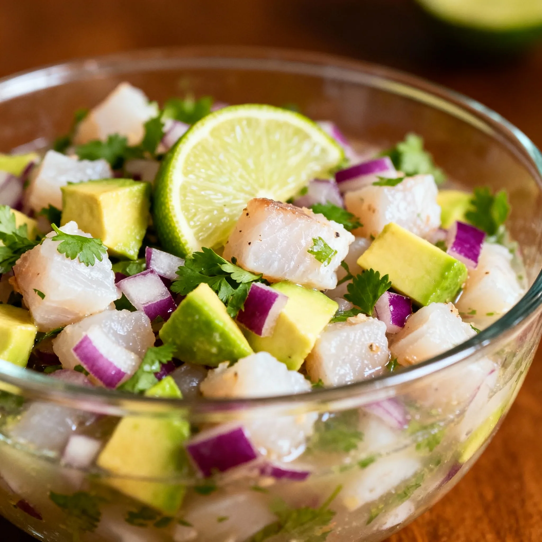 Ceviche de lubina