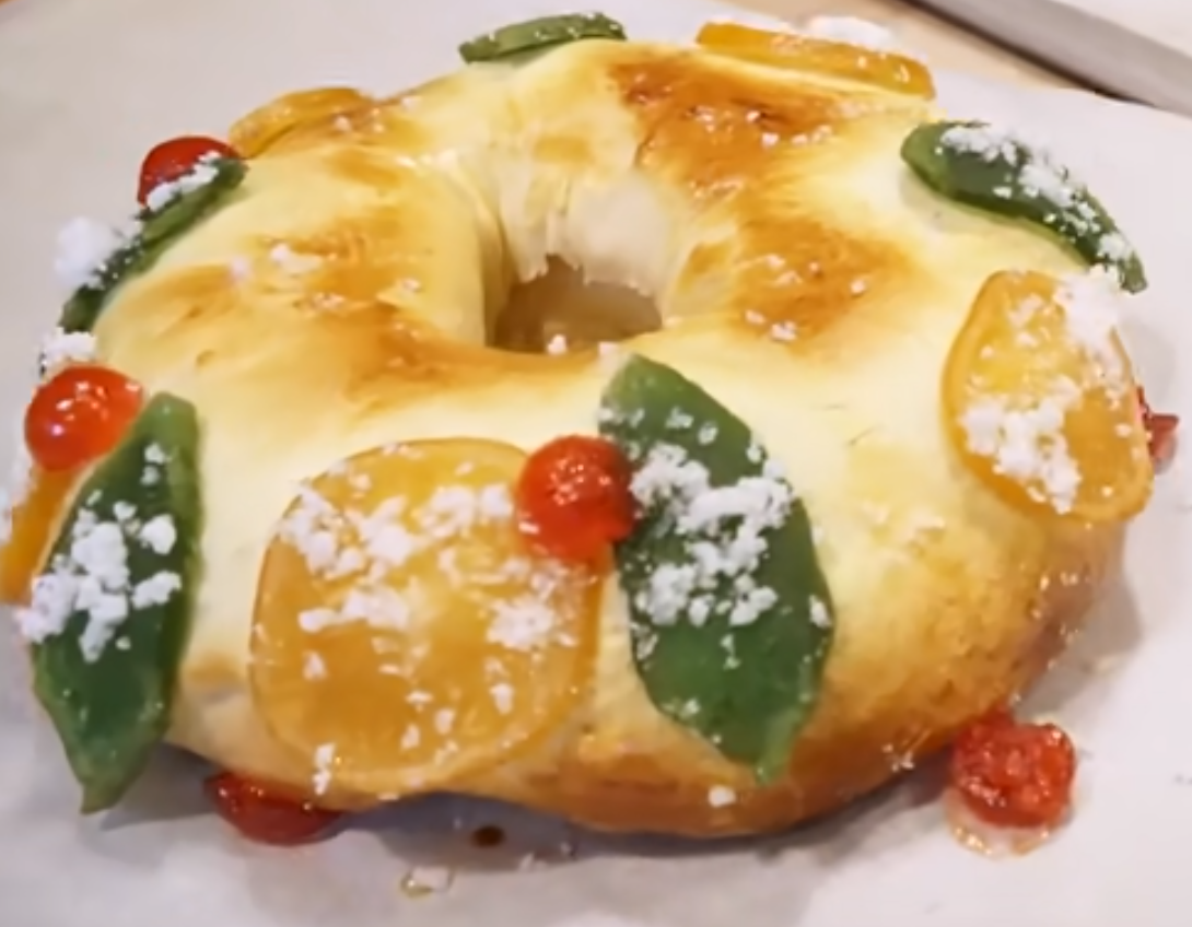 Roscón de Reyes tradicional