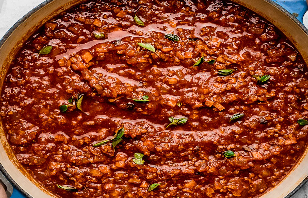 Ragú boloñés casero