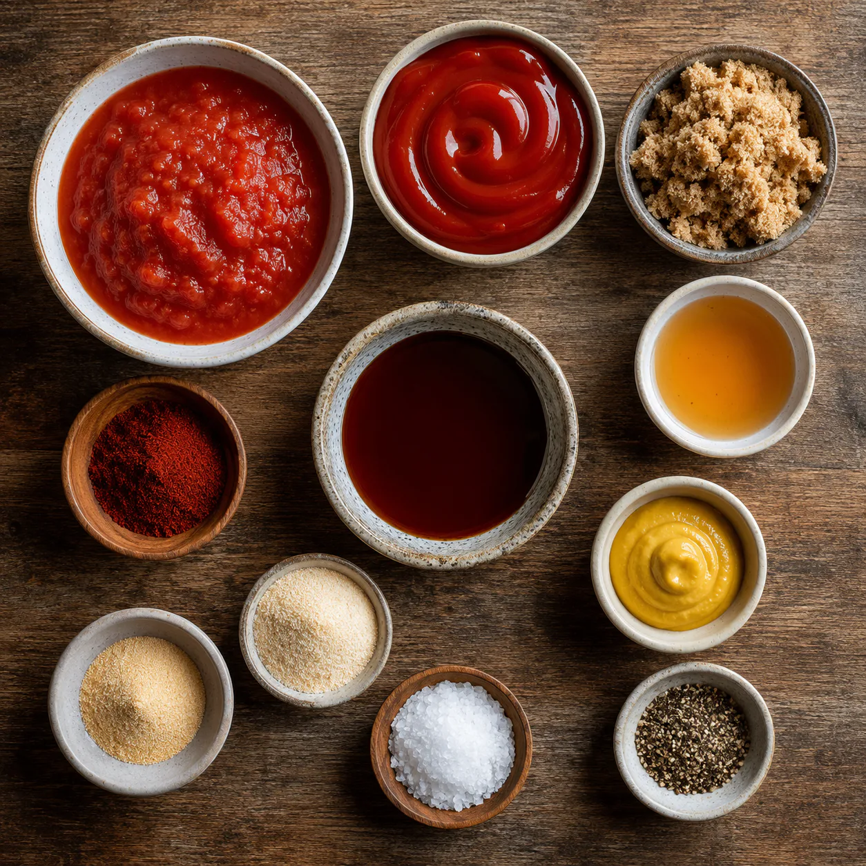 Ingredientes para salsa barbacoa casera