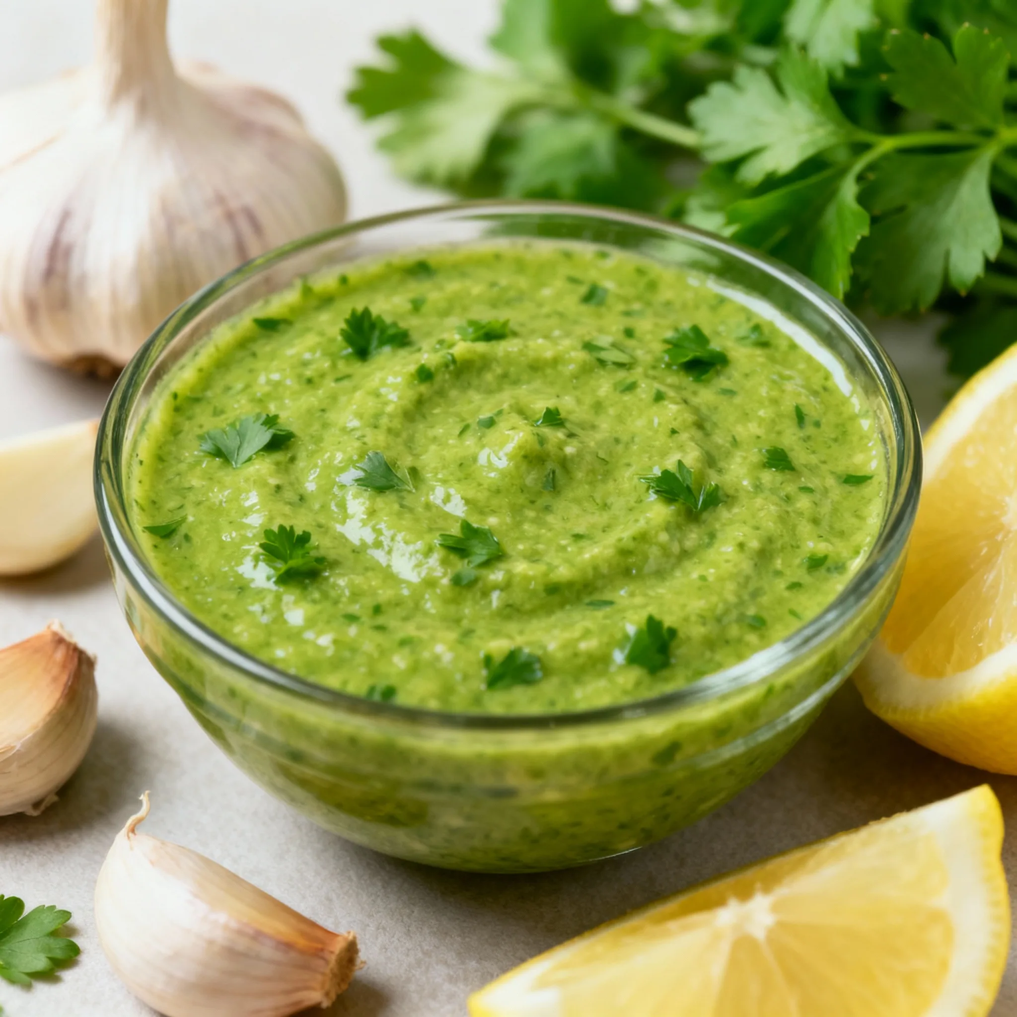 Salsa Mery de ajo y perejil