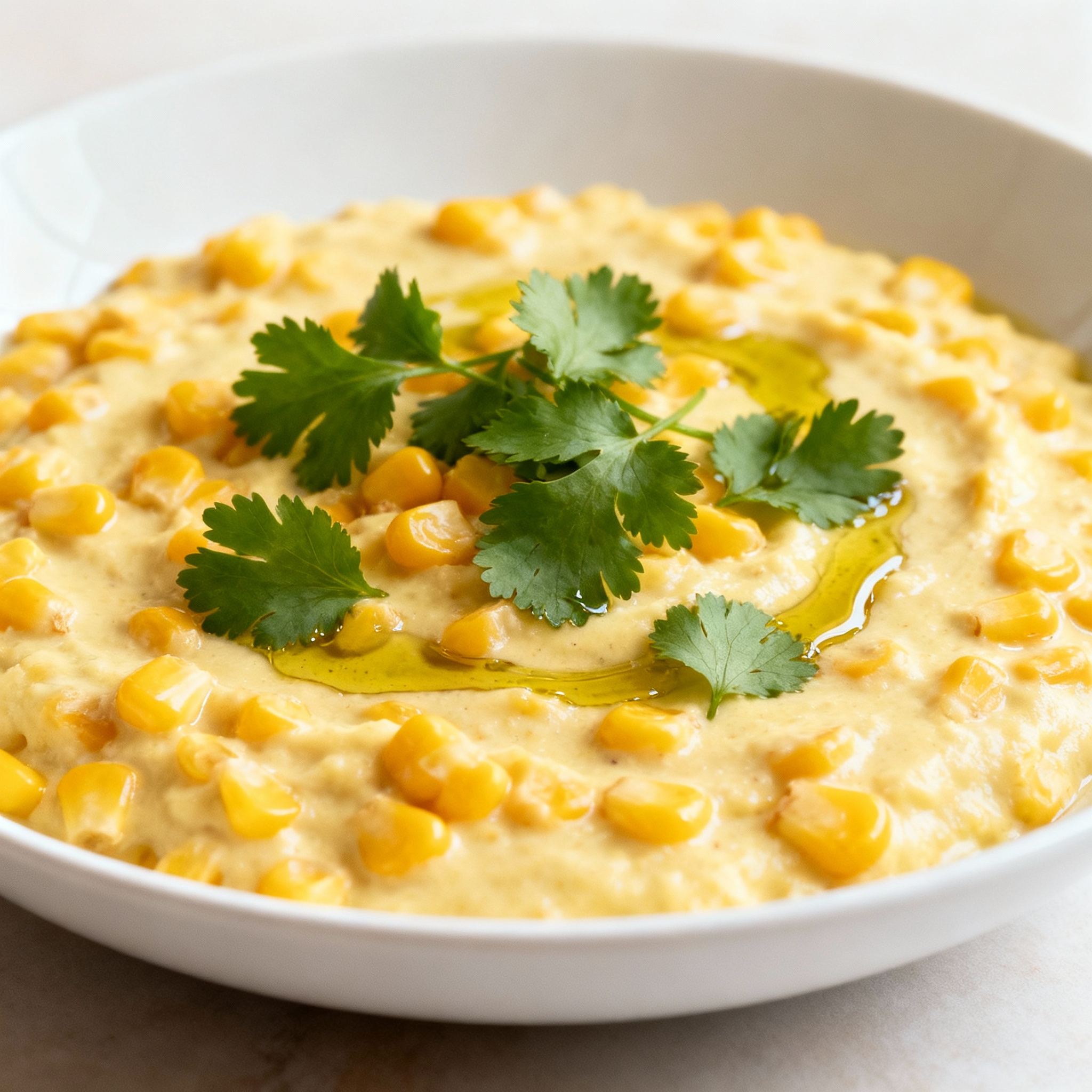 Crema de maíz dulce