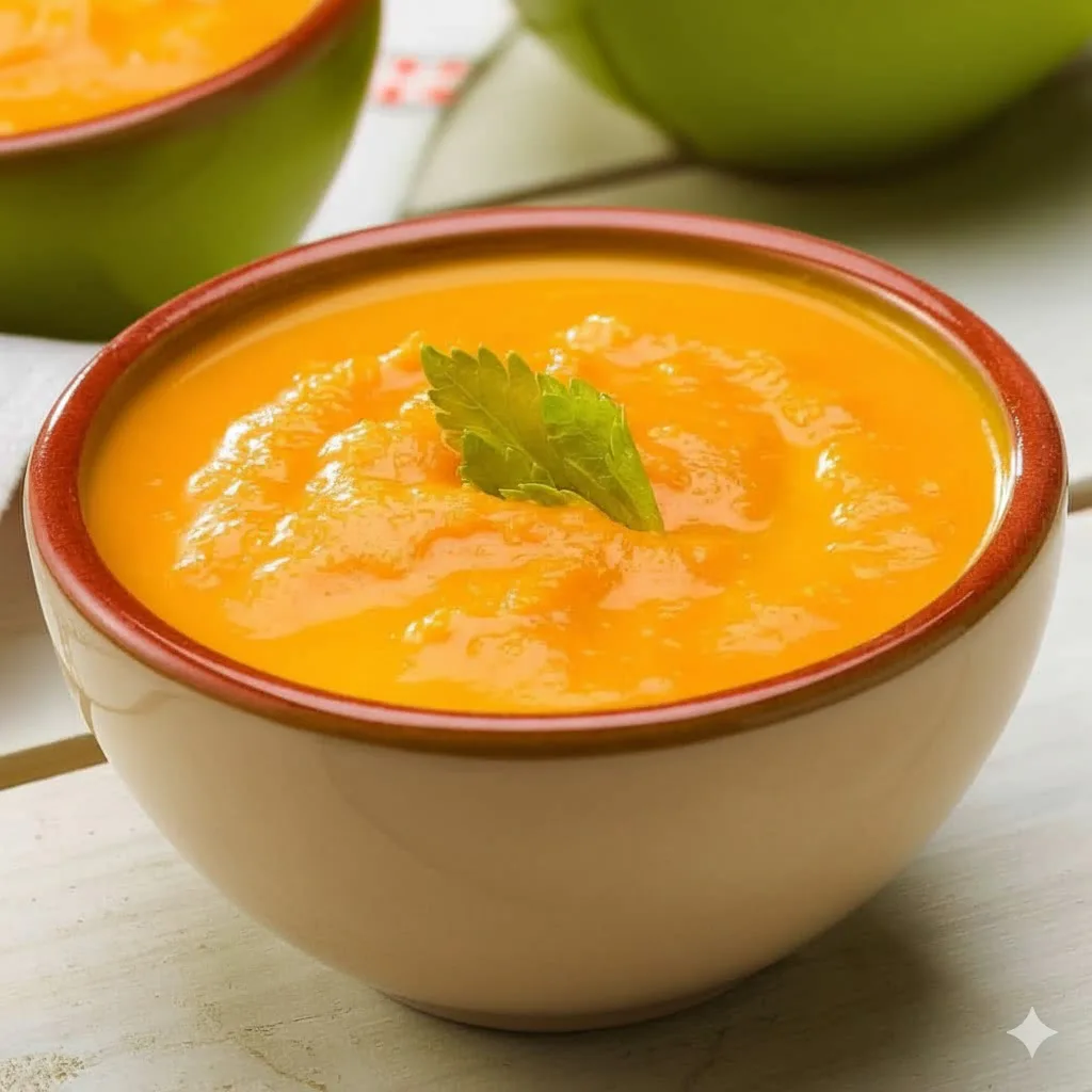 Crema de zanahoria y jengibre