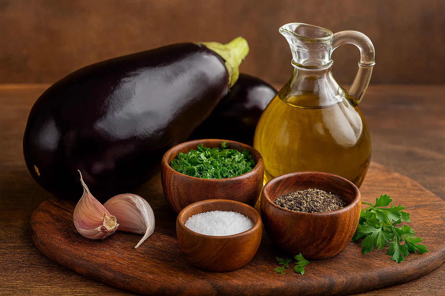 Ingredientes para berenjenas al horno