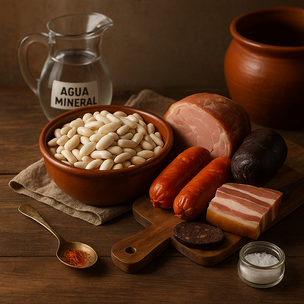 Ingredientes para fabada asturiana